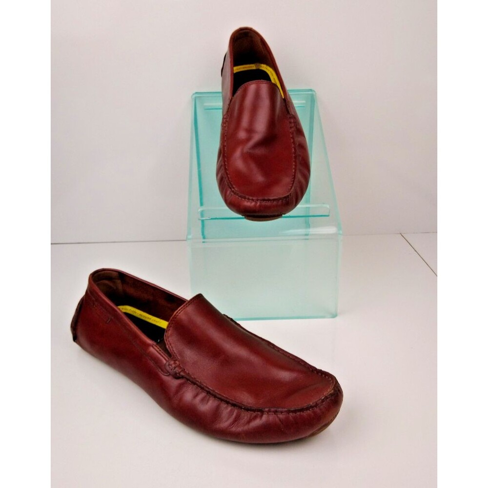 Cole Haan Grand+ Venetian Driver Loafers Brown Leather Men's Size 10.5